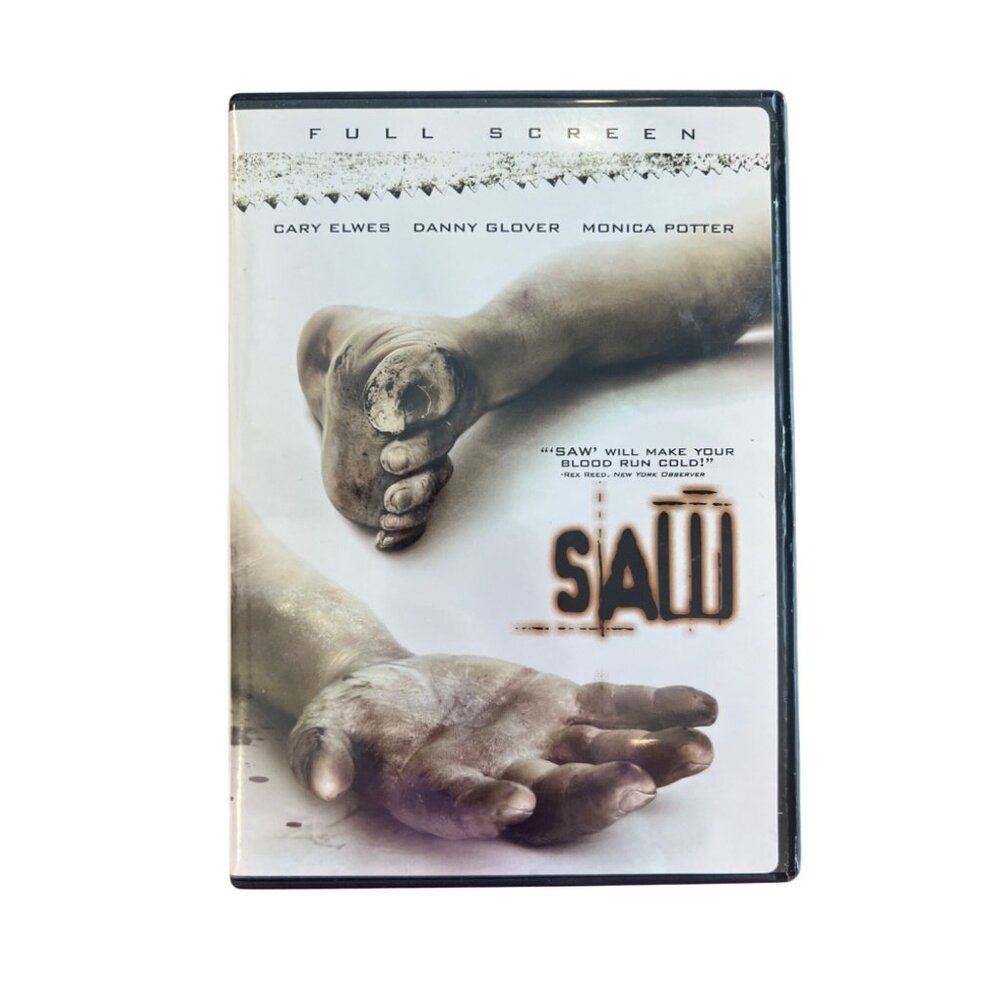 Saw DVD 2004 Horror Movie Cary Elwes Danny Glover Full Screen Edition Pre-Owned